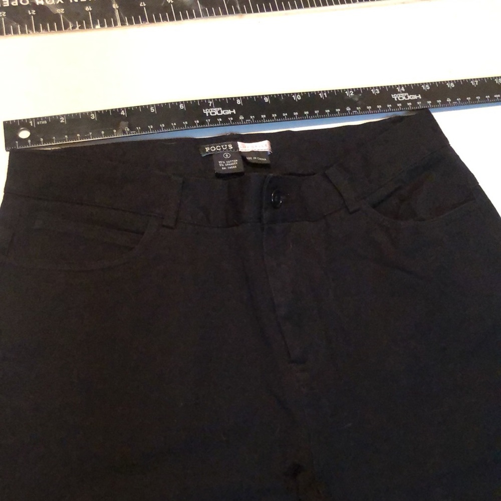Focus 2000 size 8  Black stretch wide leg  best pants for office or play fits 10